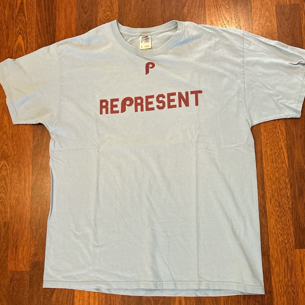 Philadelphia Phillies 2012 Opening Night Blue Baseball Tshirt Size XL